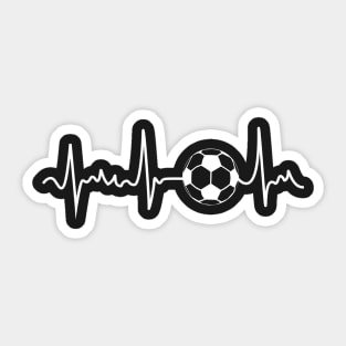 Soccer / Football Heartbeat Sticker